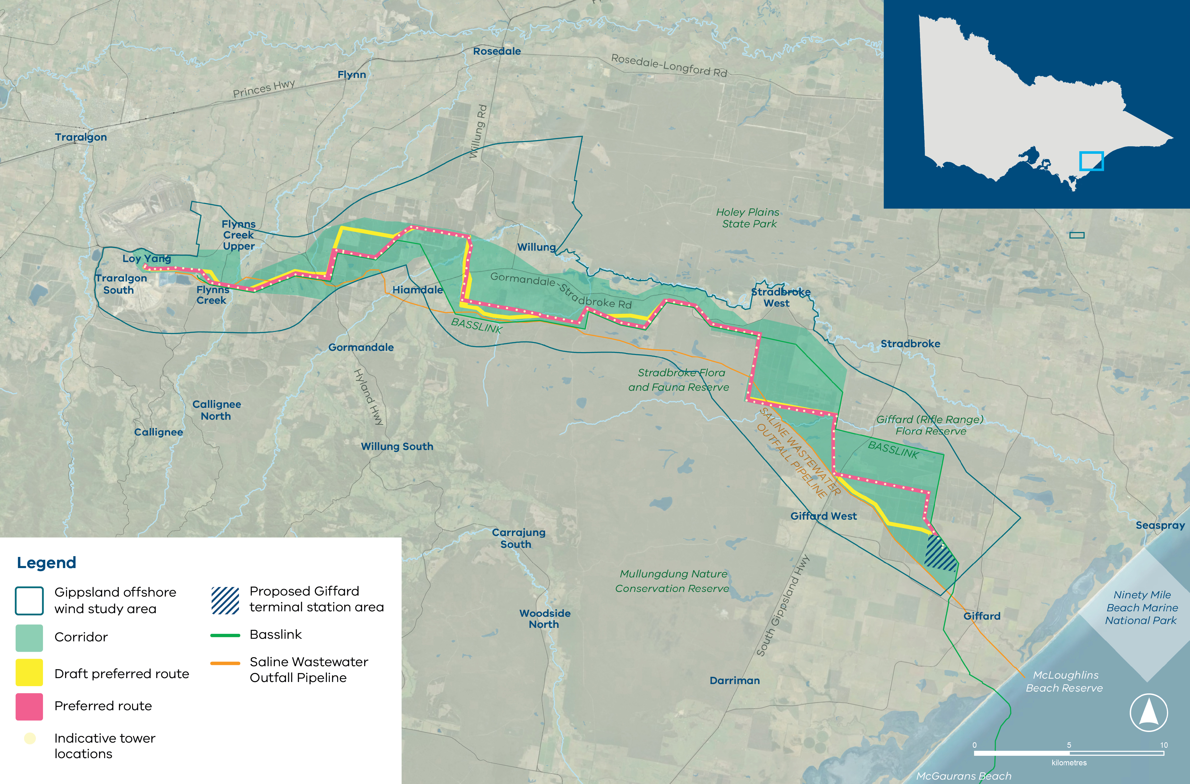 Offshore wind transmission map