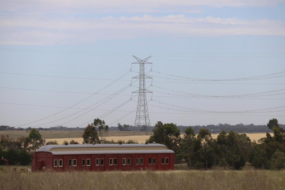 500kV powerlines from the Victoria to New South Wales Interconnector West (VNI West)  
