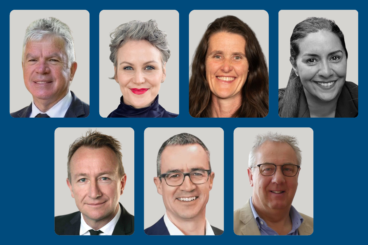 Photos of seven members of VicGrid board  