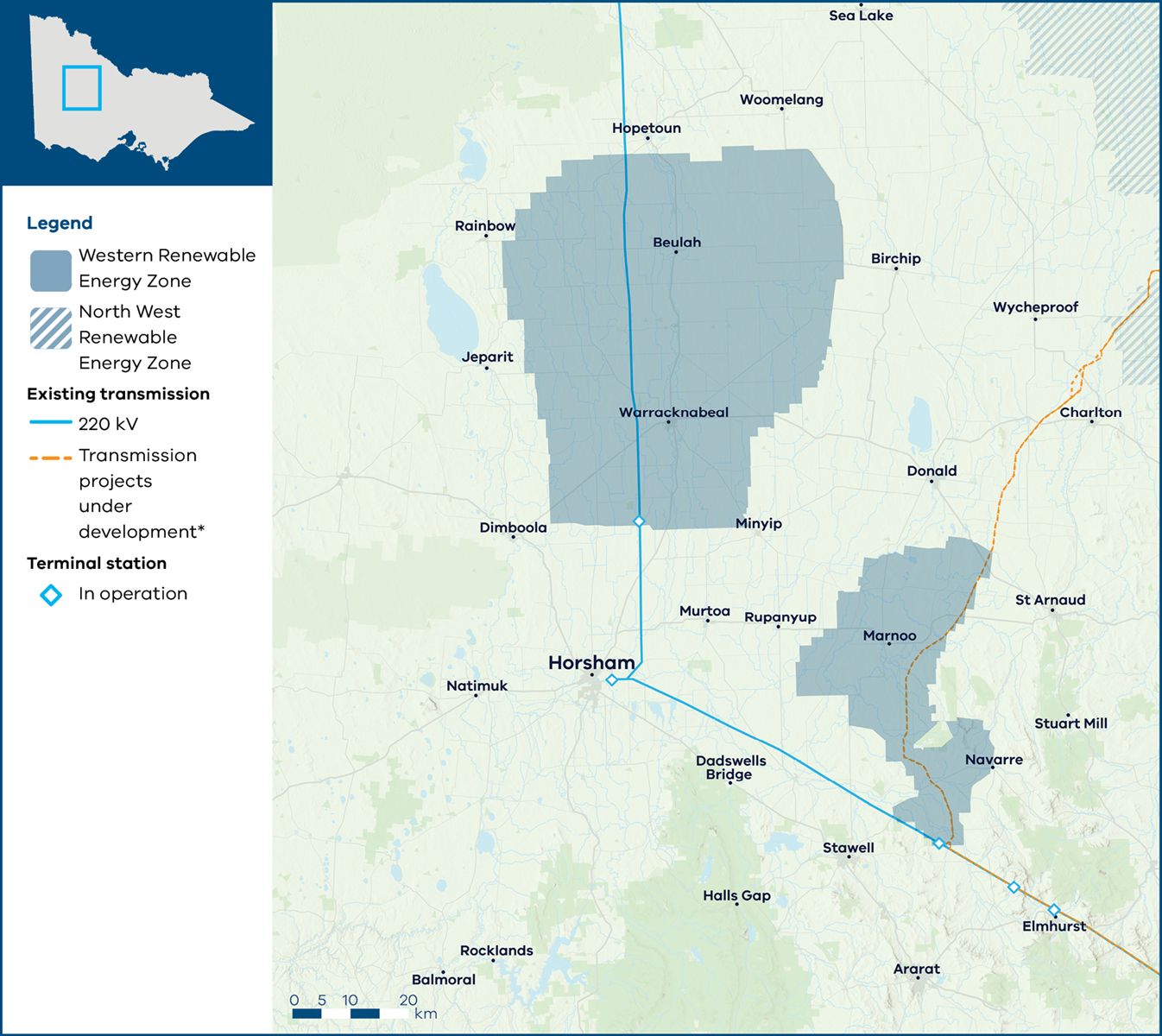 Western REZ Map
