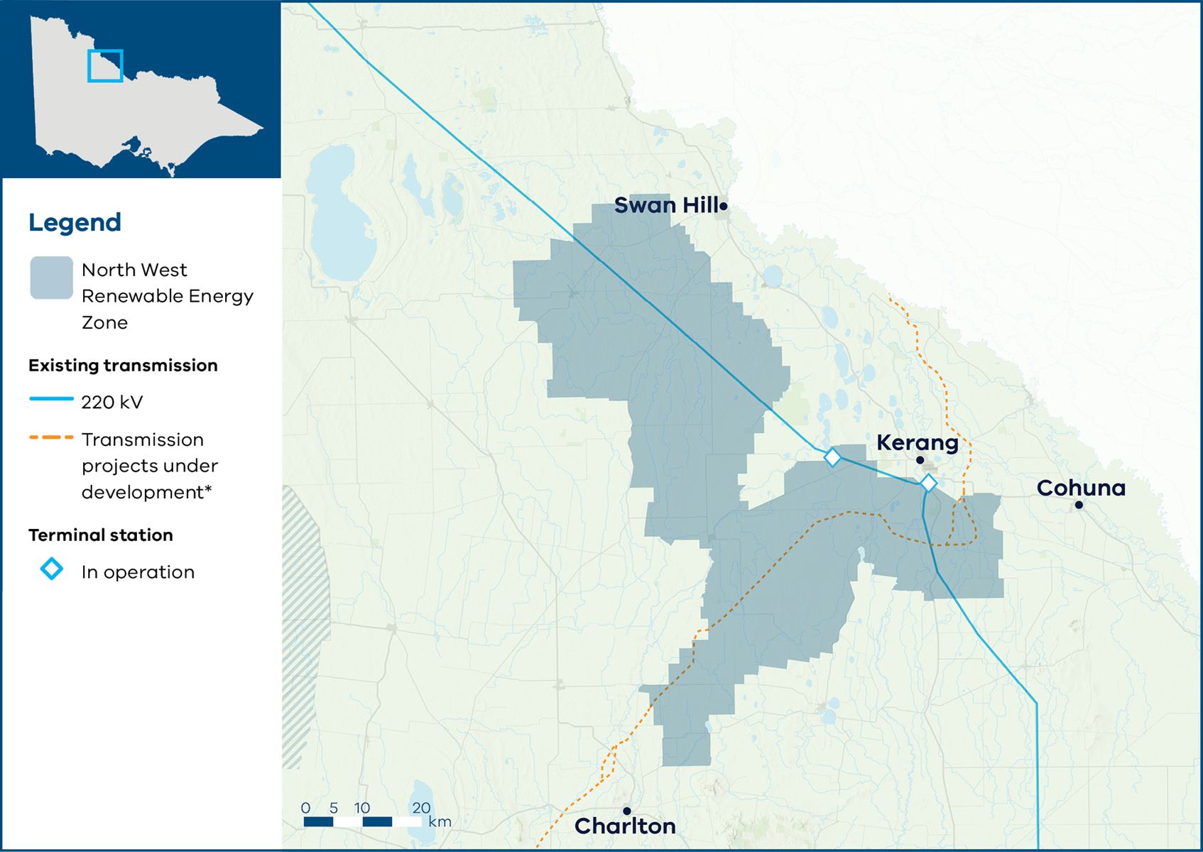 North West REZ Map