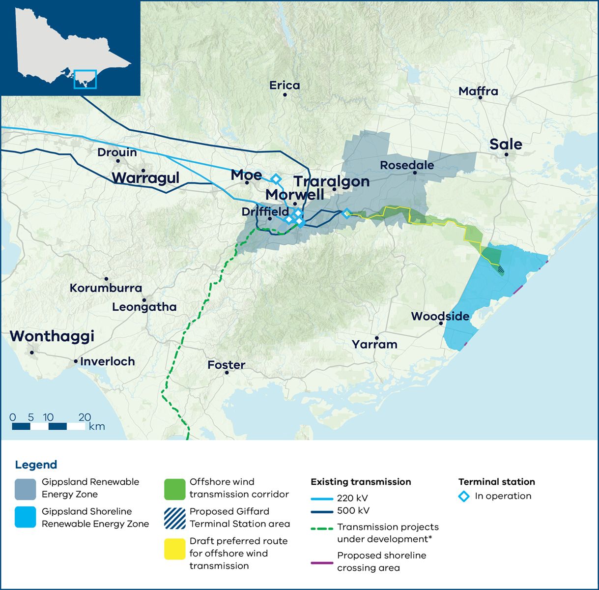 Gippsland REZ map