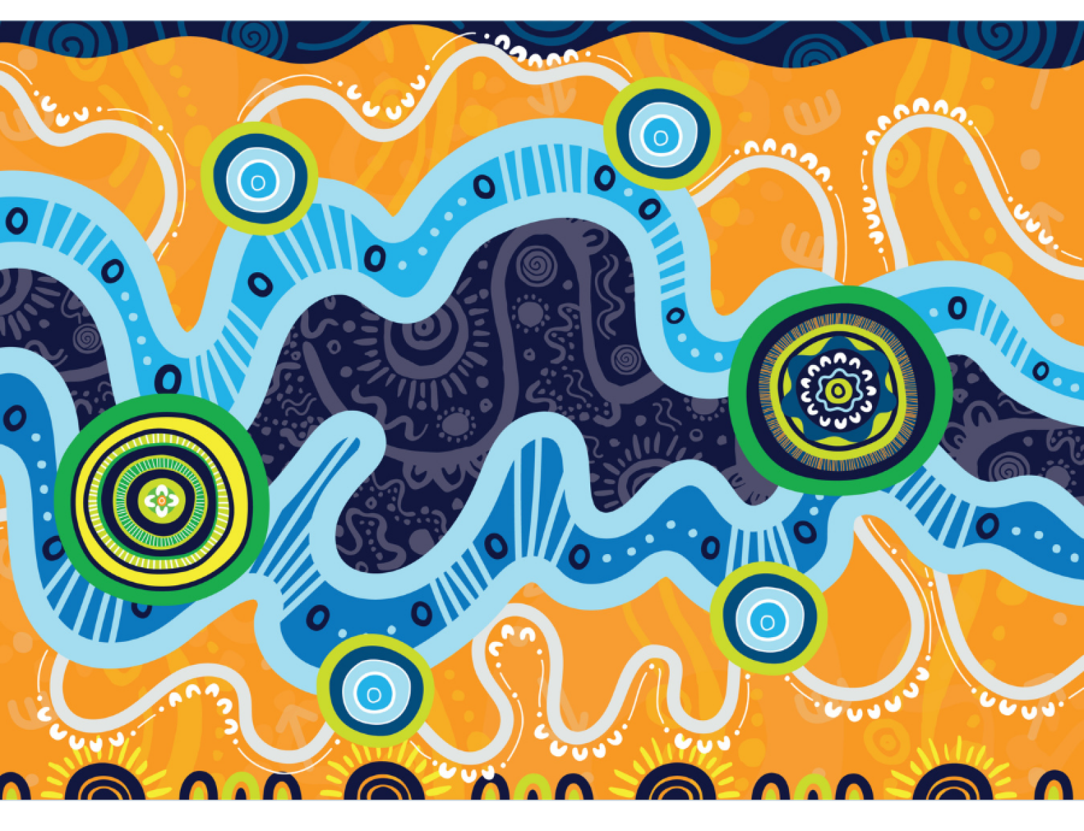 Artwork: Maddi Moser (Taungurung artist), 'Every Step Matters', 2025